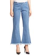 Marques'almeida Frayed Cropped Flared Jeans