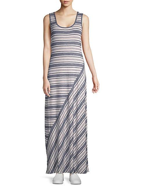 Max Studio Sleeveless Striped Maxi Dress