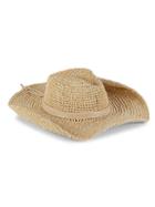 Hat Attack Continental Sequined Straw Cowboy Hat