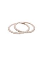 Sterling Forever Pav&eacute; Crystal And Sterling Silver Stackable Rings