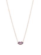 Danni Pink Sapphire And 14k Rose Gold Kiss Pendant Necklace