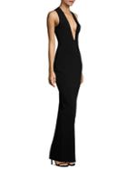 Solace London Grace Plunging V-neck Gown