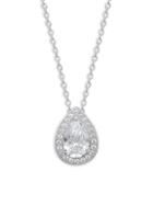 Lafonn Classic Sterling Silver Pear-shaped Pendant Necklace