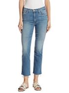Mother Rascal High-rise Ankle Jeans With Frayed Hem