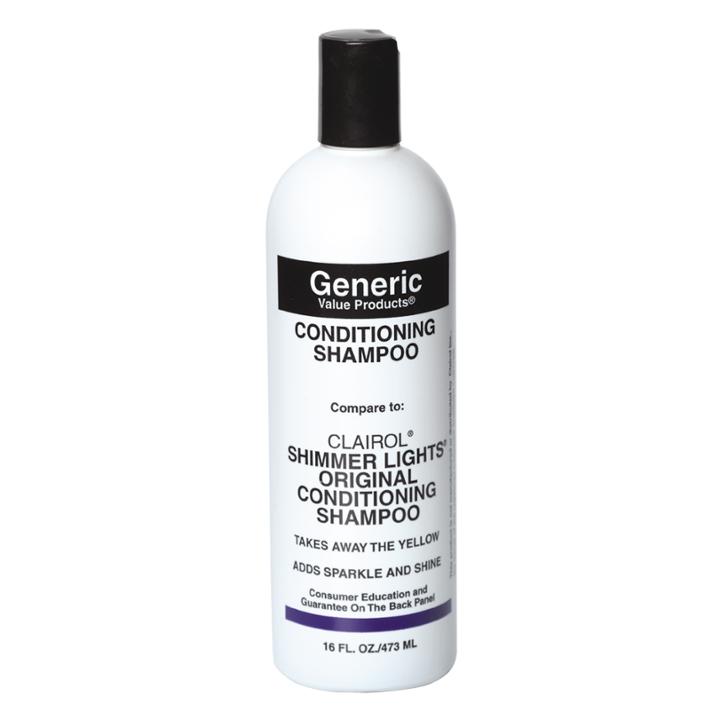 Generic Value Products Conditioning Shampoo Compare To Clairol Shimmer Lights Original Conditioning Shampoo 16 Oz.
