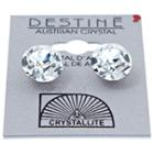 Crystallite Destine Clear Diamond Cut Earrings 12mm