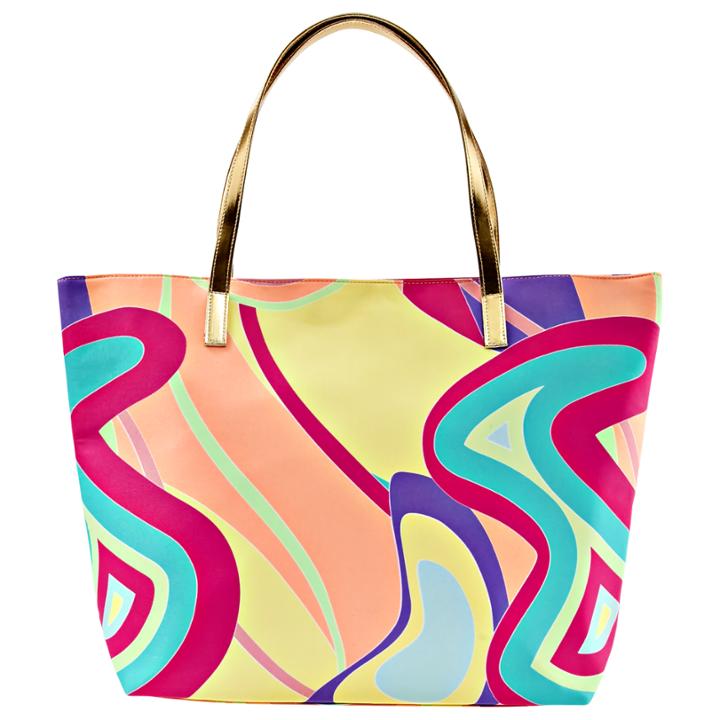 Silk Elements Pattern Spring Tote