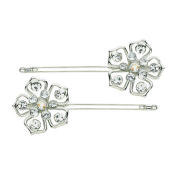 Dcnl Hair Accessories Dcnl Fleur Slides With Crystals