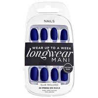 Bella Nails Navy Matte Press On Nails