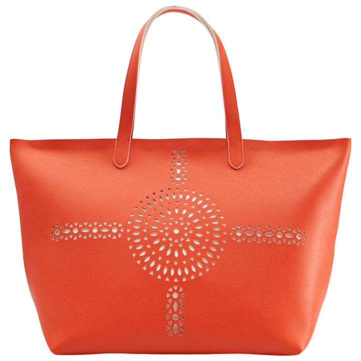 Sally Chic And Sleek Orange Spring Tote