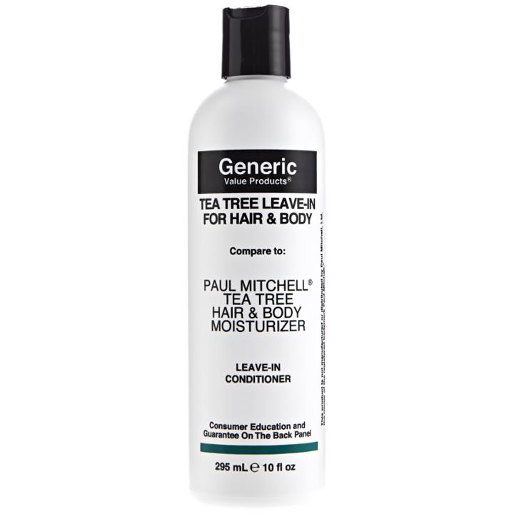 Generic Value Products Tea Tree Leave-in For Hair And Body Compared To Paul Mitchell Tea Tree Hair And Body Moisturizer