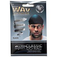Wav Enforcer Black Do-rag Wave & Curl Cap