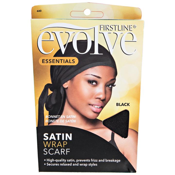 Evolve Nighttime Go Satin Wrap Cap Black