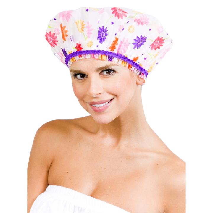 Betty Dain Hipster Flower Power Shower Cap