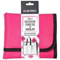 Sally Heat Resistant Storage Case & Thermal Mat-pink