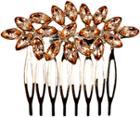 Dcnl Hair Accessories Amber Stones Side Comb