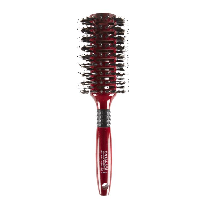 Phillips Brush Round Wooden Boar Ball Tip Vent Brush Mv-4-p