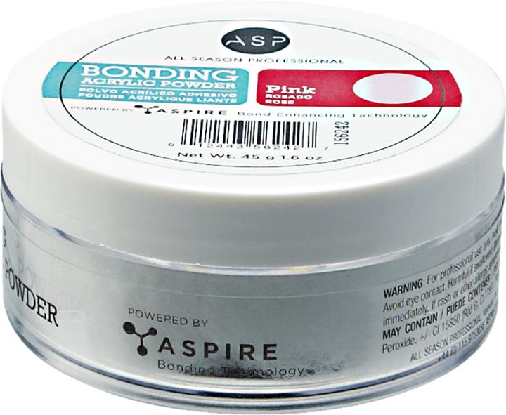 Asp Pink Bonding Acrylic Powder 1.6oz.
