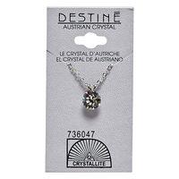 Crystallite Destine Crystal Diamond Cut 8mm Necklace