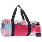 Sally Be Fit. Be Fabulous. Pattern Overnight Gym Duffle Bag