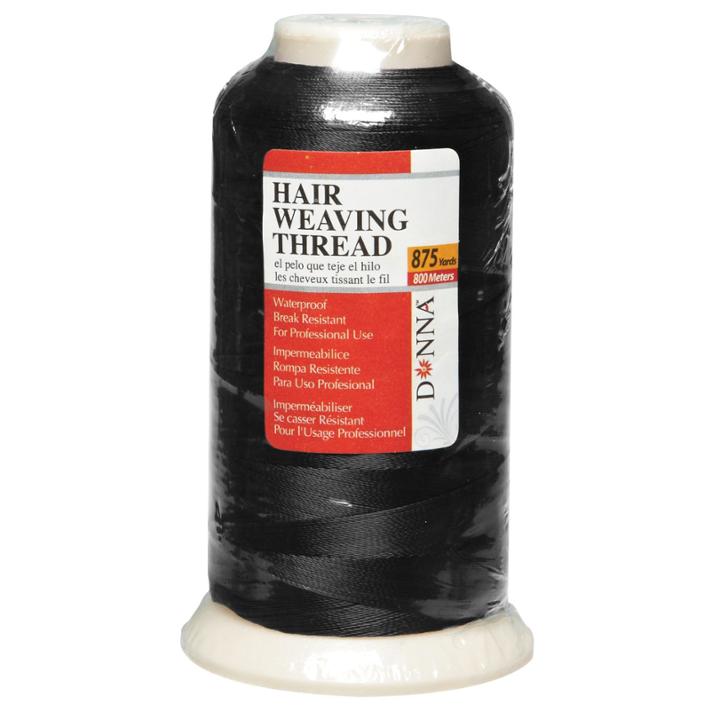 Donna Black 875 Yard Hair Weaving Thread