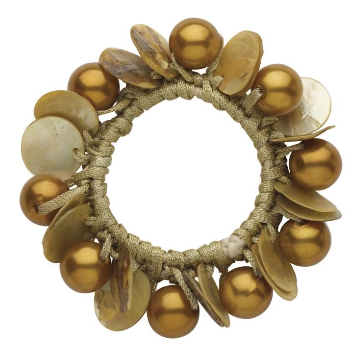 Dcnl Hair Accessories Topaz Pearl Shell Pony Bracelet