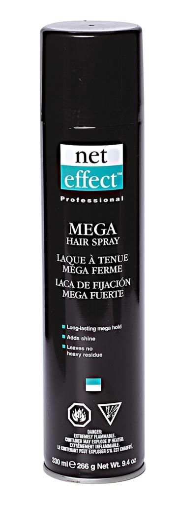 Net Effect Mega Hold Professional Hair Spray 80% Voc Formula