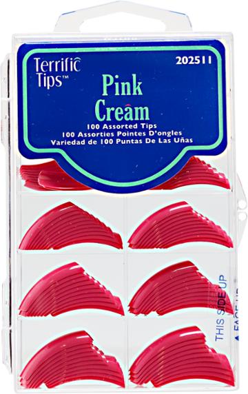 Terrific Tips Color Tips Pink Cream