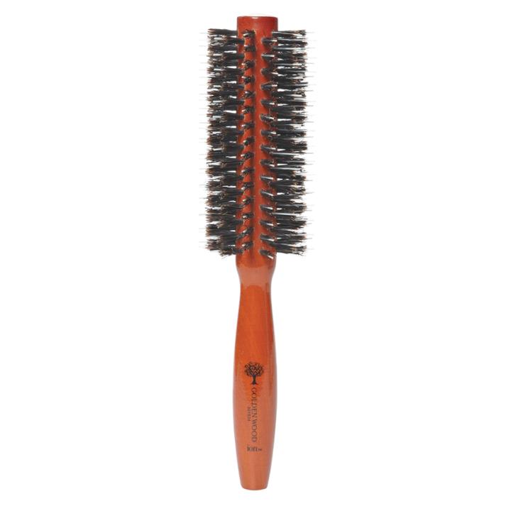 Ion Golden Wood Boar/porcupine Round Brush Small