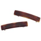 Dcnl Hair Accessories Tortoise 2 3/4 Inch Autoclasp Barrettes
