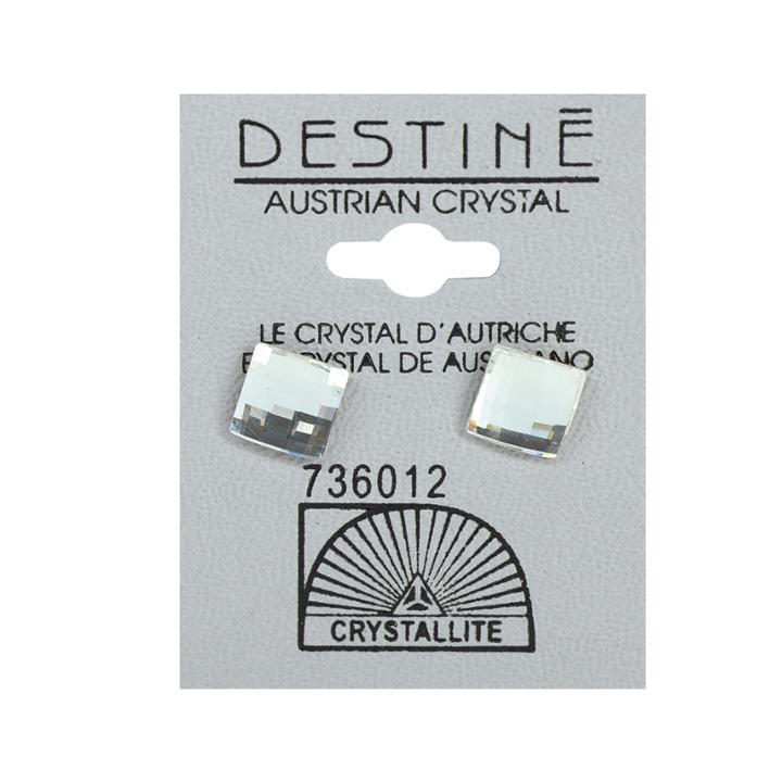 Crystallite Destine Multiple Edge Crystal Earrings