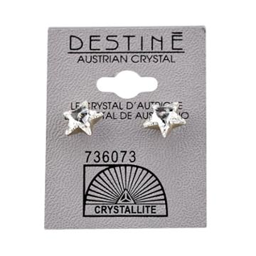 Crystallite Destine Star Earrings 10mm