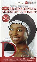 Donna Black & White Adjustable Braid Bonnet