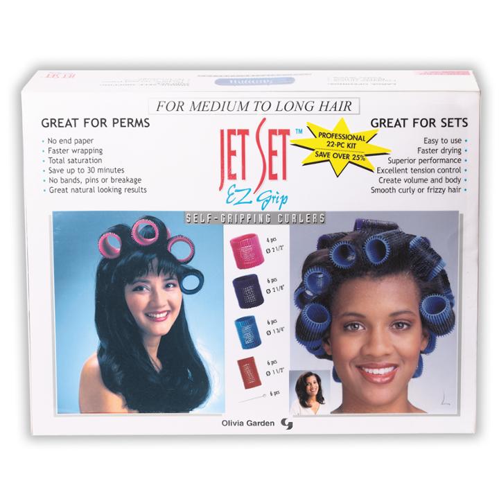 Olivia Garden Jet Set Ez Grip 22-piece Curler Set For Longer Hair