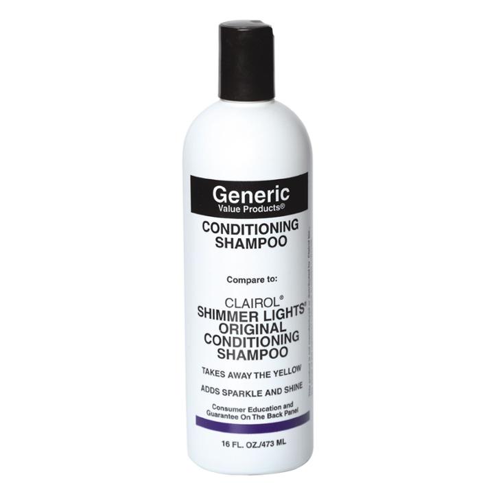 Generic Value Products Conditioning Shampoo Compare To Clairol Shimmer Lights Original Conditioning Shampoo