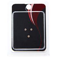 Pacific Piercing Supply Gold Plated 2.5mm Crystal Nose Bone