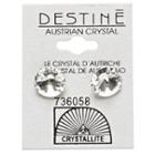 Crystallite Destine Clear Rivoli Earrings 11mm
