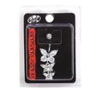 Pacific Piercing Supply Crystal Butterfly 14g Navel Dangle