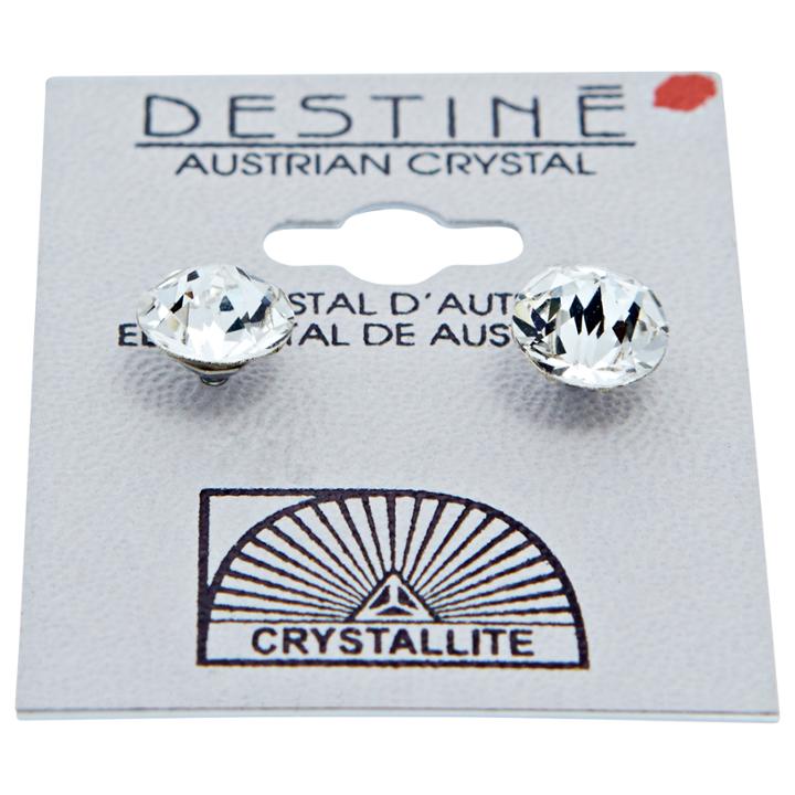 Crystallite Destine Double Diamond Cut Earrings