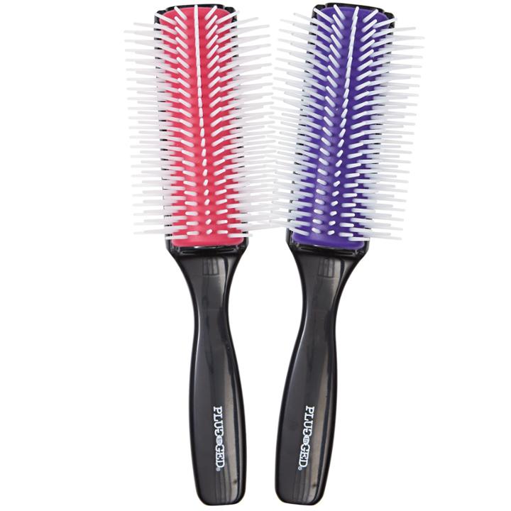 Plugged In Silicone 9-row Styling Brush