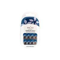 Bella Nails Glitter & Blue Flower Press On Nails