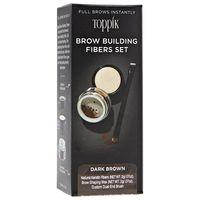 Toppik Dark Brown Brow Building Fiber Set