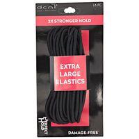 Dcnl Hair Accessories Black Extra Large Elastics