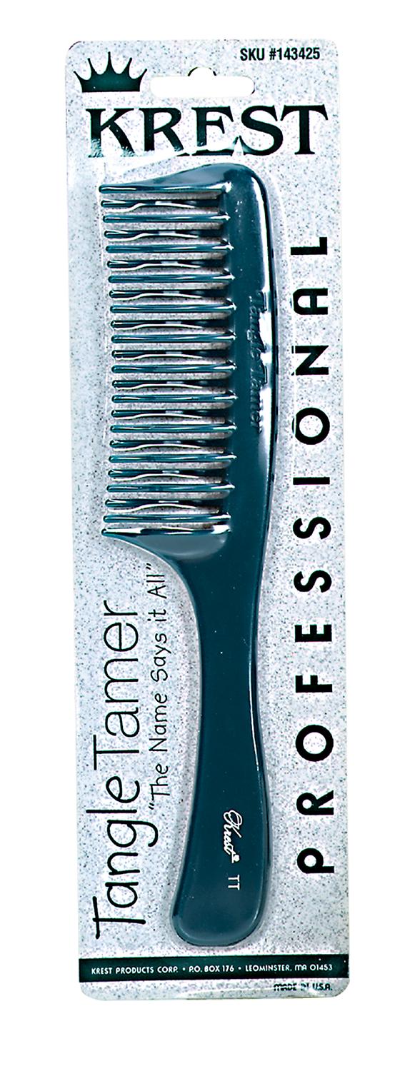 Krest Teal Tangle Tamer Curved Tooth Detangler