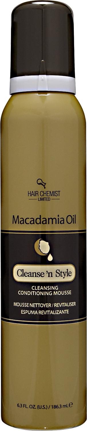 Hair Chemist Macadamia Oil Cleanse And Style Conditioning Mousse