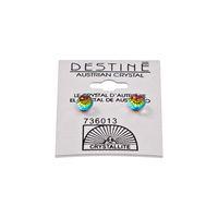 Crystallite Destine Vitrail Medium 6mm Faceted Ball Earring
