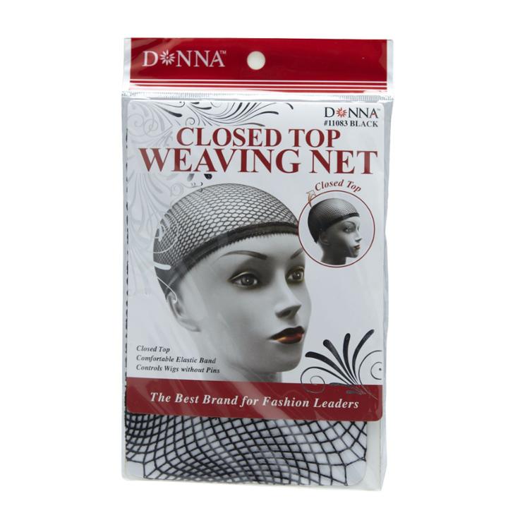 Donna Black Closed Top Weaving Net