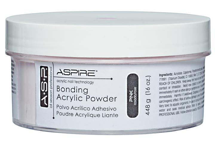 Asp Pink Bonding Acrylic Powder 16 Oz.