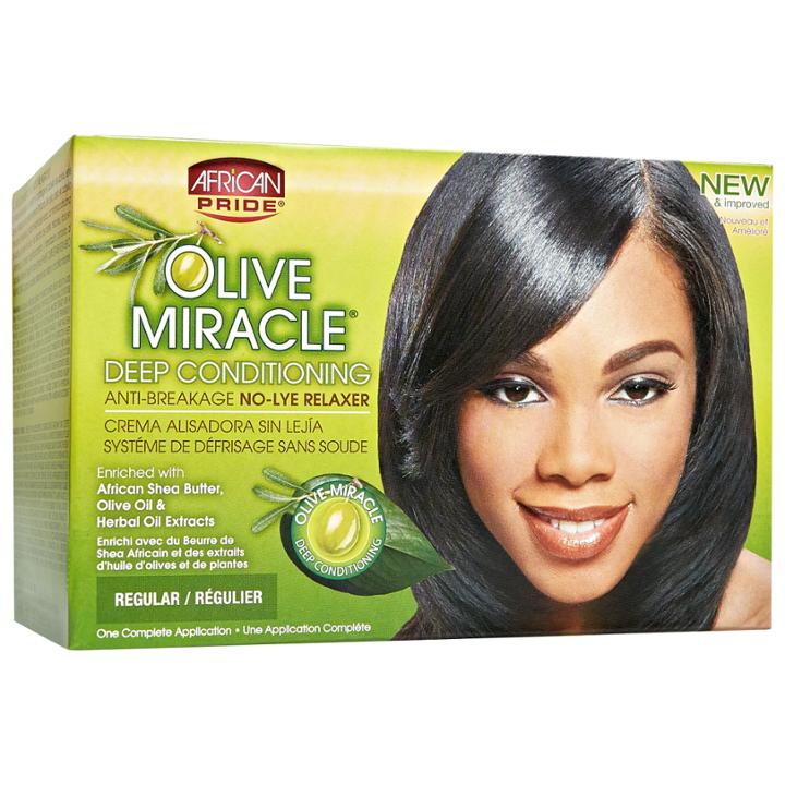 African Pride Deep Conditioning No Lye Regular Relaxer System