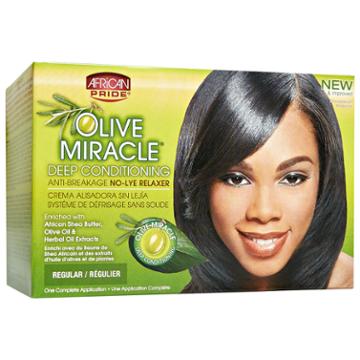 African Pride Deep Conditioning No Lye Regular Relaxer System